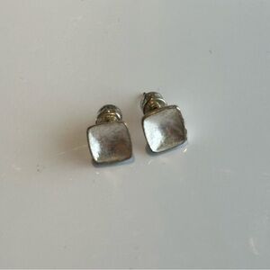 Kenneth Cole reflective convex earrings